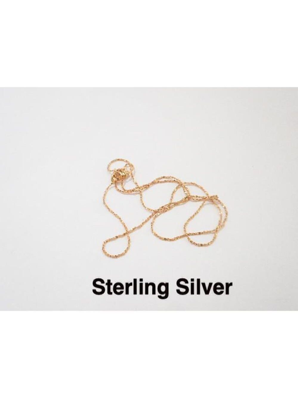 Gold over SS 20" Petite Thread Rope Necklace